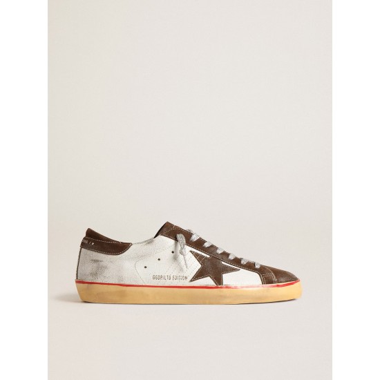 Super-Star LTD with brown suede star and heel tab