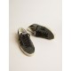 Men’s Super-Star in black Swarovski crystals with black suede star