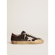Super-Star Penstar in brown suede with a platinum star