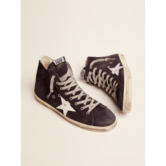 Men's Francy in leather with leather star and heel tab