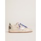 Men's Ball Star LTD in white nappa with silver star