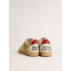 Ball Star LTD in mesh with metallic leather star and red heel tab