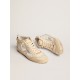 Men's Mid Star with light gray suede star and gold flash