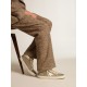 Mid Star LTD in gray nylon and nappa leather with white leather star