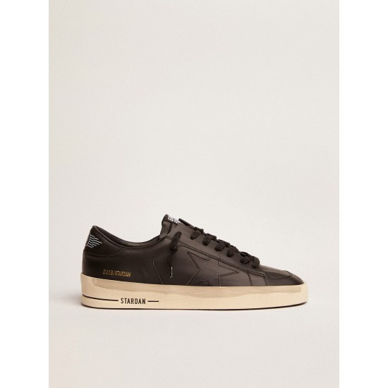 Men's Stardan in total black leather