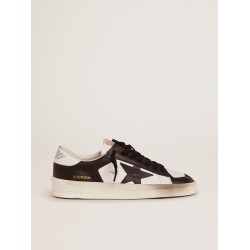 Men's Stardan in white and black leather