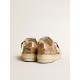 Men's Stardan LTD in animal-print pony skin with gold glitter star