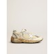 Men’s Dad-Star in beige nappa and nylon with white leather star