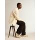 Stardan in nubuck and mesh with brown lizard-print leather star
