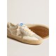 Men’s Super-Star LAB in nylon with dove-gray star and ice-gray suede inserts