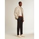 Men's Super-Star LTD in mesh and leather with silver star and blue heel tab