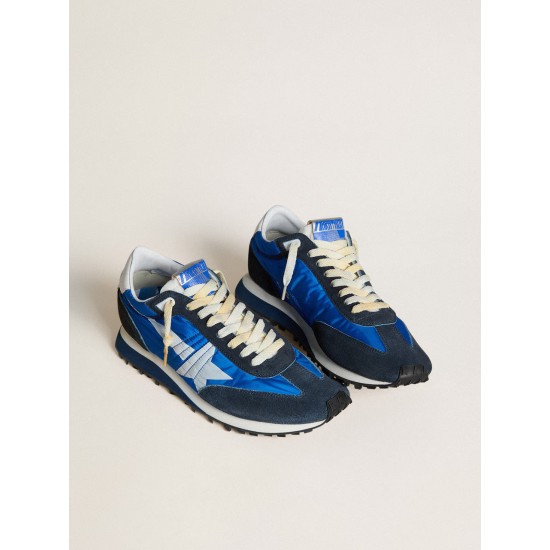 Men’s Marathon with blue nylon upper and white star