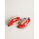 Men’s Marathon with red nylon upper and silver star