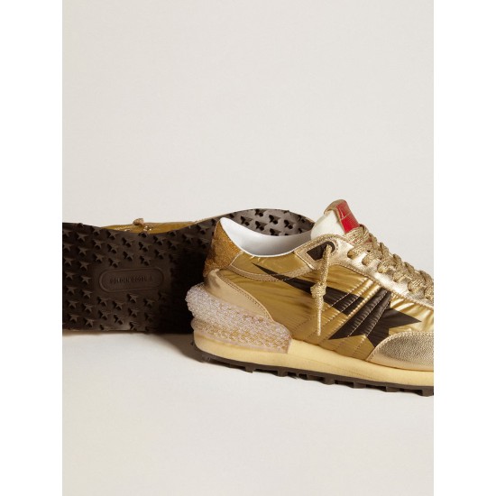 Men’s Gold Marathon with gold nylon upper