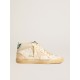 Mid Star in nappa with textured rubber star and cream cotton flash