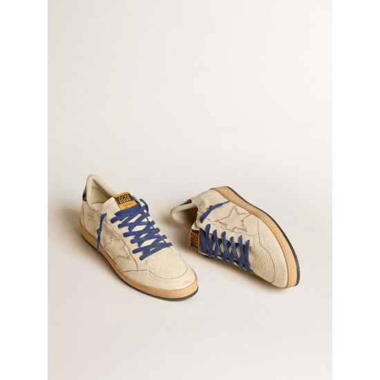 Ball Star LTD with embroidered star and blue patent leather heel tab