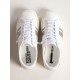 Yatay Model 1B sustainable sneakers with white bio-based upper and silver recycled glitter Y