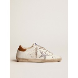 Women's Super-Star with shearling lining and silver glitter star