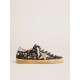 Super-Star LTD with multicolored studs and beige suede star