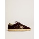 Women's Super-Star LTD in velvet with pony skin star and glitter tongue
