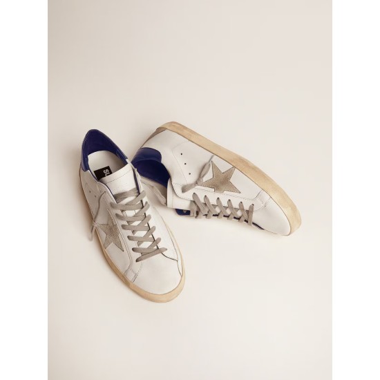 Super-Star with suede star and blue heel tab