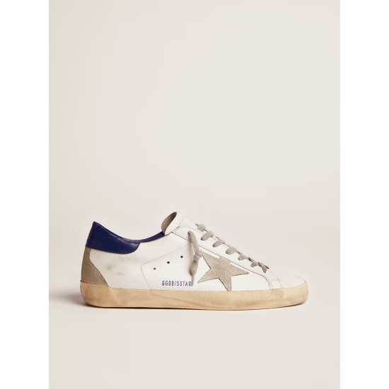 Super-Star with suede star and blue heel tab