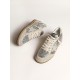 Ball Star in silver glitter with ice-gray suede inserts