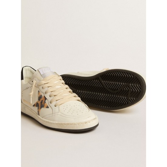 Women’s Ball Star with leopard-print star embellished with Swarovski crystal
