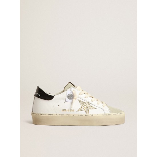 Hi Star with Swarovski crystal star and black heel tab