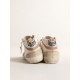 Mid Star LTD in nappa with glitter star and nude leather flash
