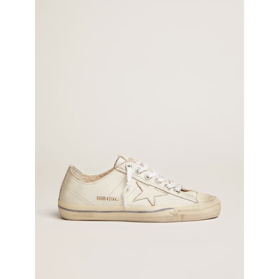 Women's V-Star in vintage effect leather