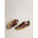 Women's Stardan LAB in mesh with black leather inserts and leopard heel tab
