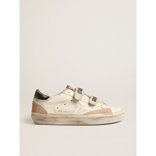 Old School LTD with perforated star and black leather heel tab