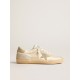 Women’s Super-Star LAB in nylon with dove-gray star and ice-gray suede inserts