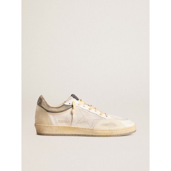 Women’s Ball Star Pro in optical white leather with rubber inserts