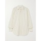Striped cotton-poplin shirt