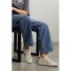 Ball Star distressed metallic-trimmed leather sneakers