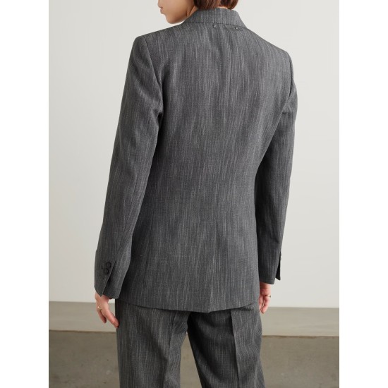 Wool-blend blazer