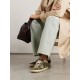 Super-Star leather-trimmed glittered distressed suede sneakers