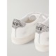 Matchstar distressed glittered leather sneakers