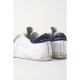 Superstar distressed leather and suede sneakers