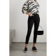 Frayed high-rise skinny jeans
