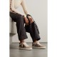 Mid Star distressed leather-trimmed leopard-print suede sneakers